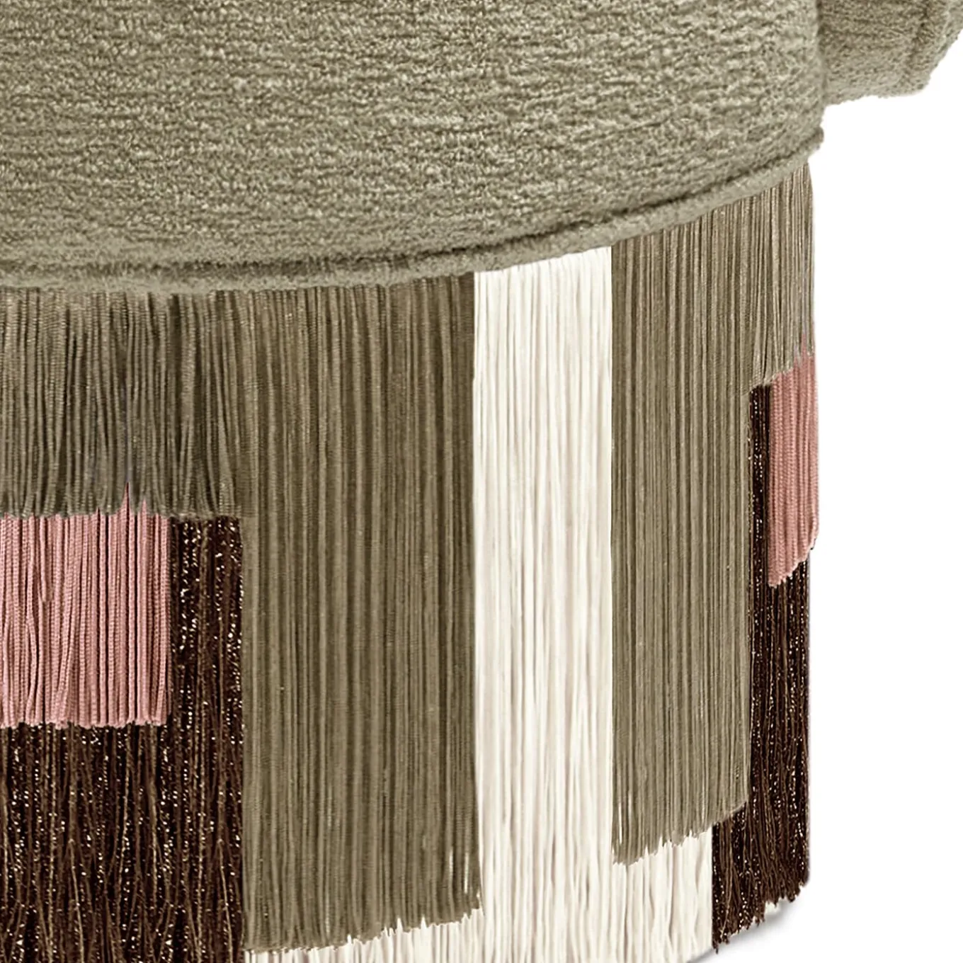 Poltrona girevole Treasure Pirouette Ecrù di Lorenza Bozzoli