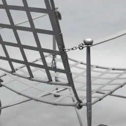 Poltrona Intreccio Lounge in acciaio inox