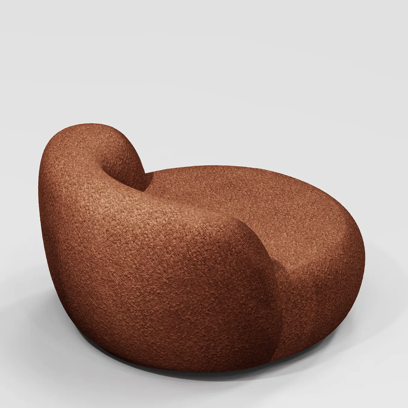 Poltrona Lounge B15Z Maxi Arancio Bruciato di Artefatto Design Studio