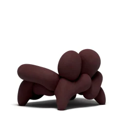 Poltrona Morphologica in Bouclé Marrone