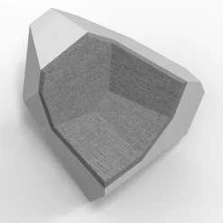 Poltrona Rolling Stone grigia del XXI secolo