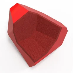 Poltrona Rolling Stone rossa del XXI secolo