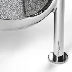 Poltrona Tasca in tessuto grigio