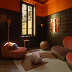 Poltrona Thumb Asymmetrical Rust di Lorenza Bozzoli