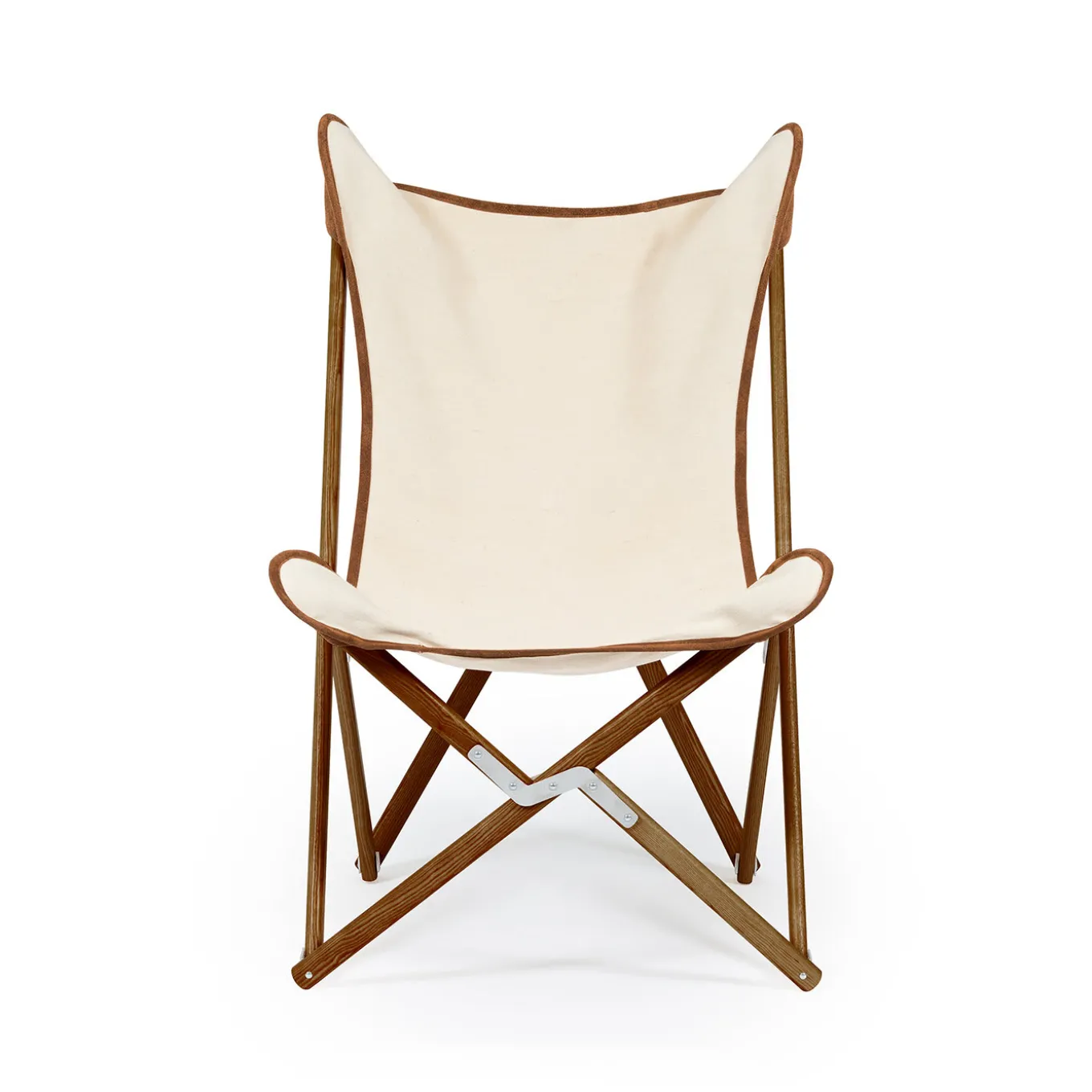 Poltrona Tripolina 1885 in pelle scamosciata