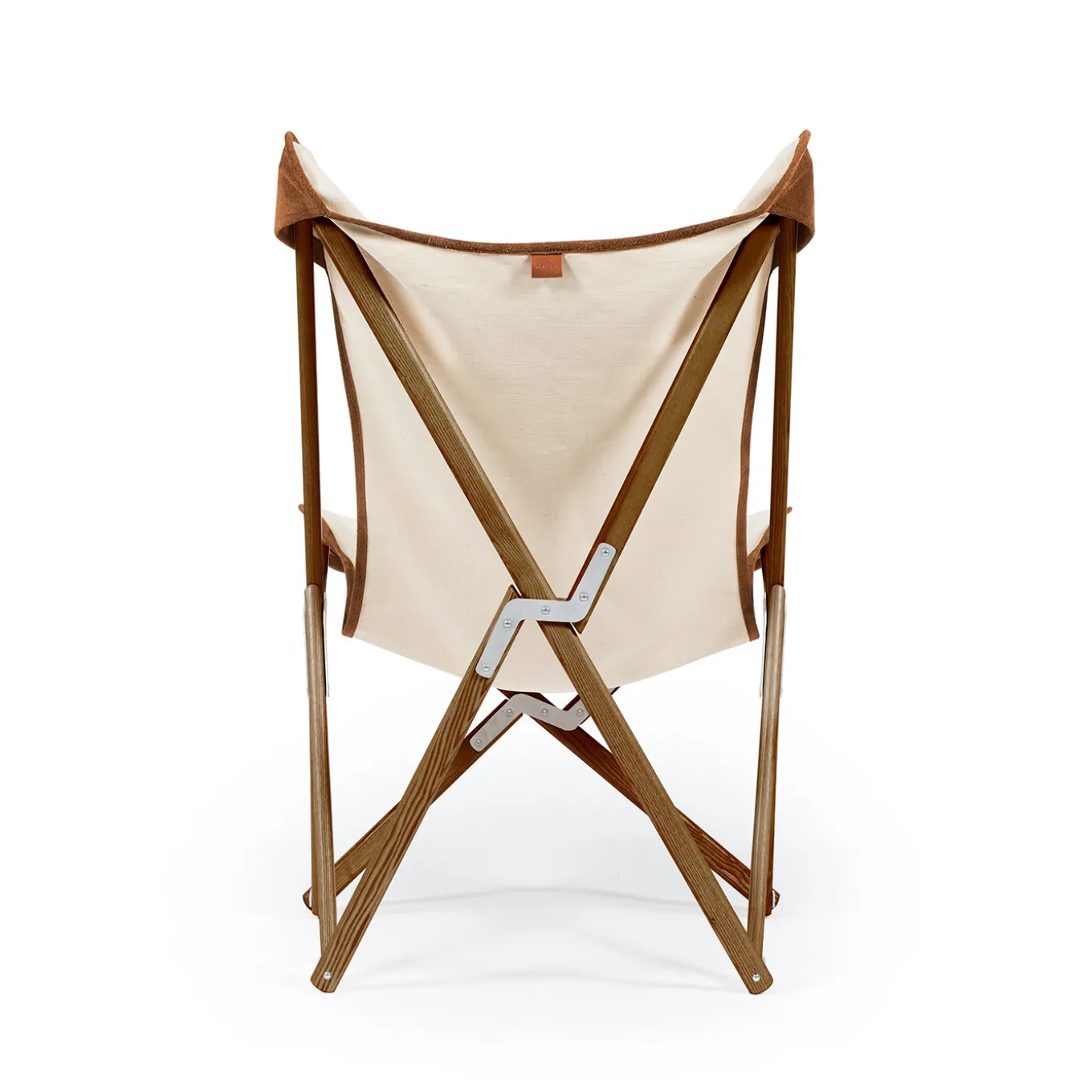 Poltrona Tripolina 1885 in pelle scamosciata