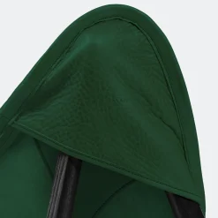 Poltrona Tripolina in pelle verde