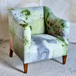 Poltrona Verde e Grigia Collezione Bisanzio