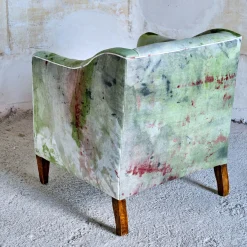 Poltrona Verde e Grigia Collezione Bisanzio