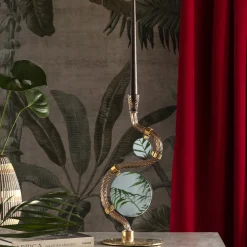 Porta Candela Double-Face The 4 Bridges over Canal Grande Color Caffè