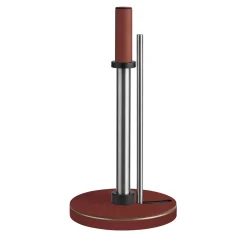 Porta rotolo da cucina in pelle Bordeaux