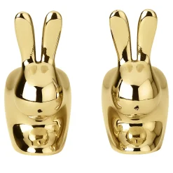 Porta sale e pepe Rabbit in ottone di Stefano Giovannoni