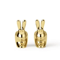 Porta sale e pepe Rabbit in ottone di Stefano Giovannoni