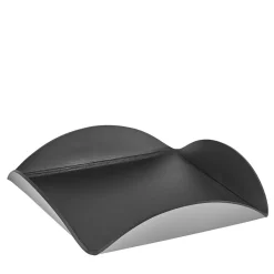 Porta salse in pelle nera e grigia