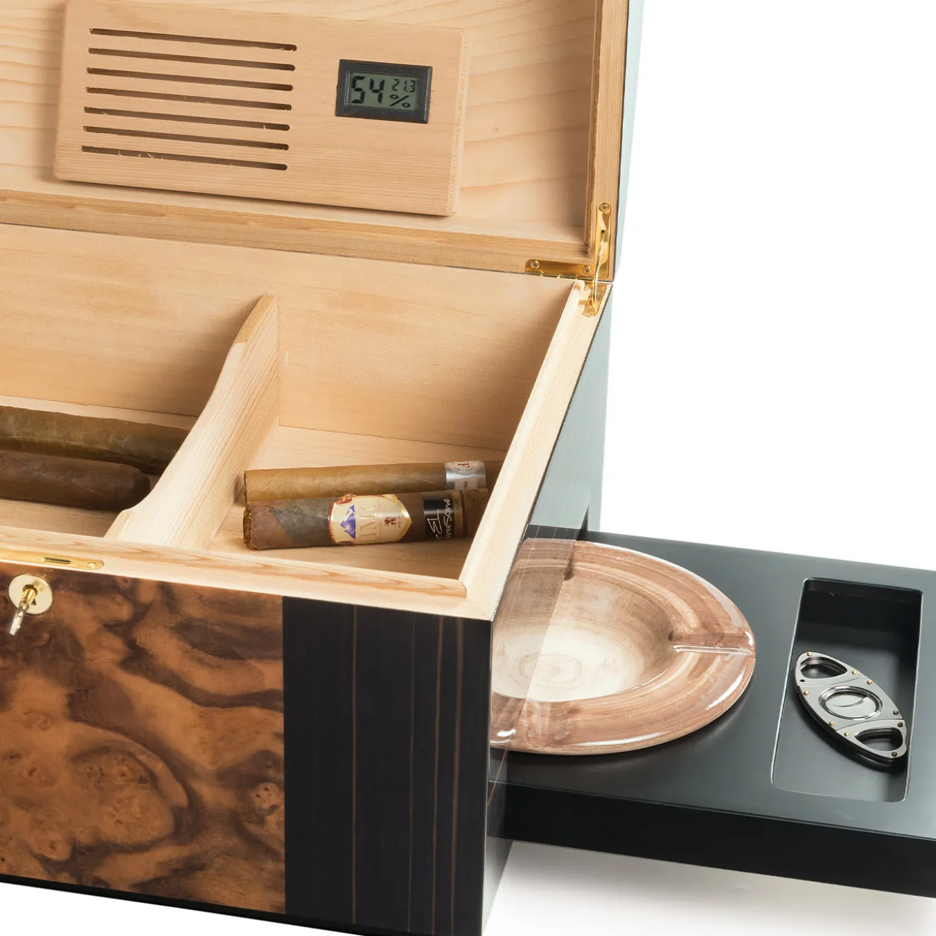 Porta sigari Roma con posacenere