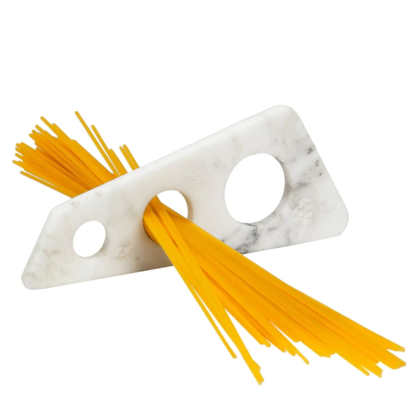 Porta spaghetti Numerocinque con incisione in marmo di Carrara