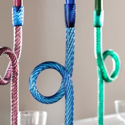 Portacandele a nodo verde veneziano