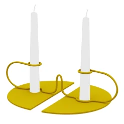 Portacandele giallo Attratti