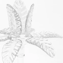 Portacandele grande in vetro soffiato trasparente Las Palmas