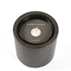 Portacandele Pietra L11 in pietra d'Avola calcarea