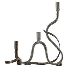 Portacandele The One in Vetro Curvo di Murano