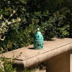 Portacandele Trullo verde e acquamarina