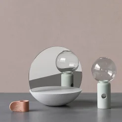 Portacandele verde Efesto Salvia