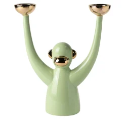 Portacandele verde Zoe