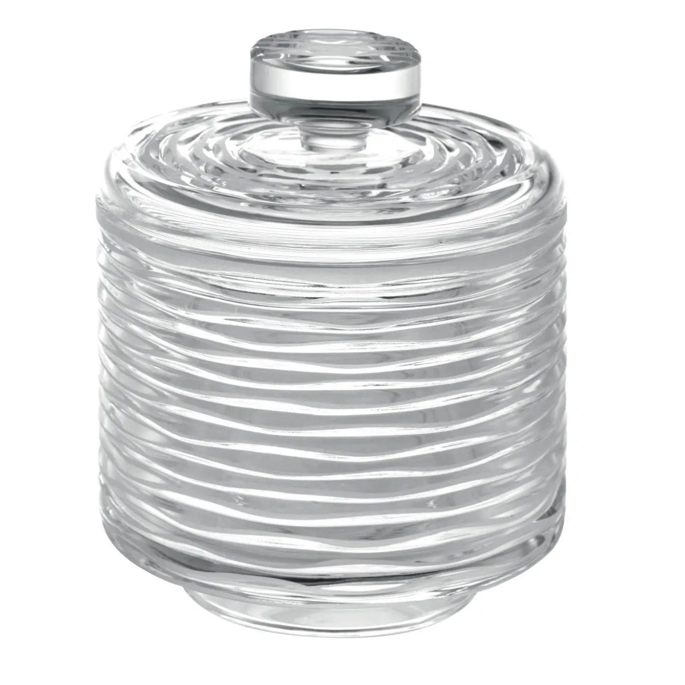 Portagioie con motivo a onda in cristallo