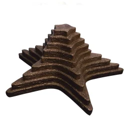 Portagioie in foglia d'oro brunito