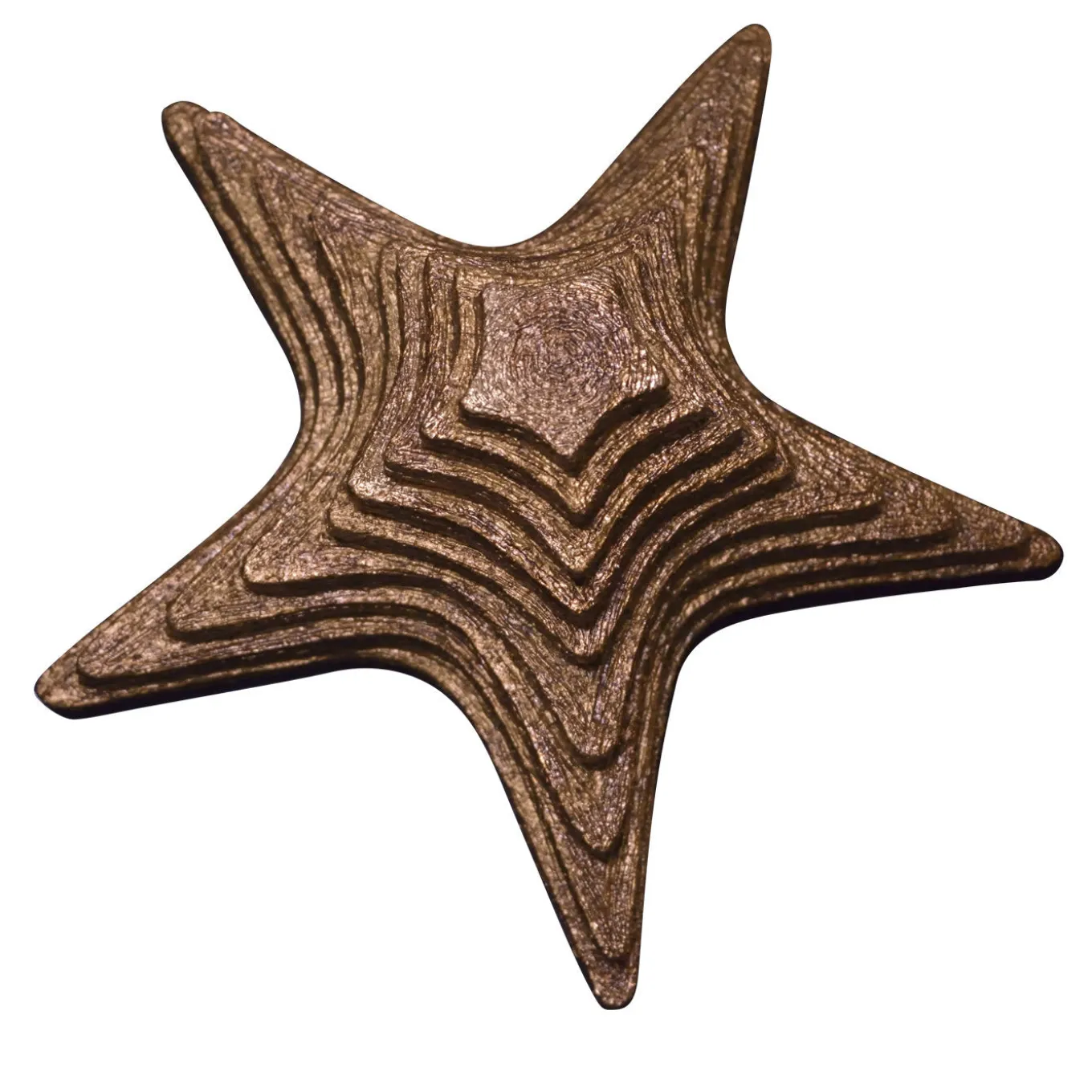 Portagioie in foglia d'oro brunito