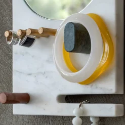 Portagioie Lunatico Bianco Carrara di Cecilia Alemagna