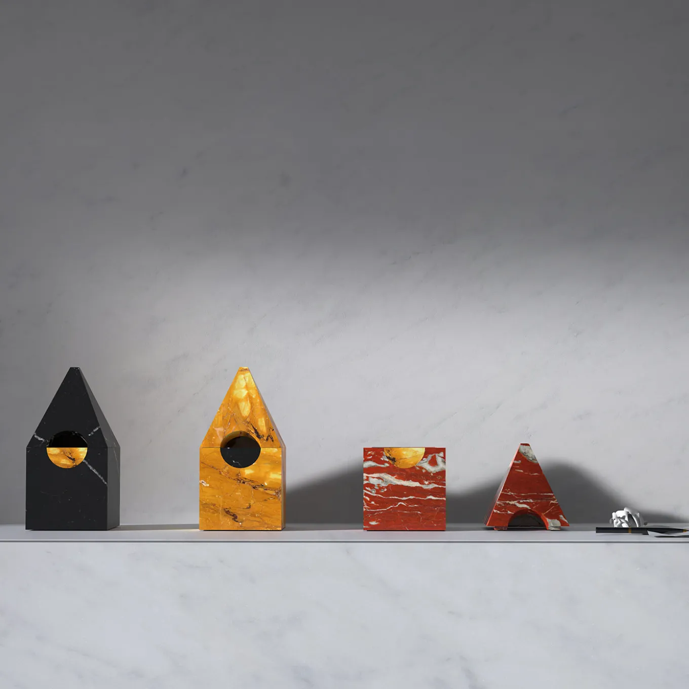 Portagioie Nostalgia in marmo giallo