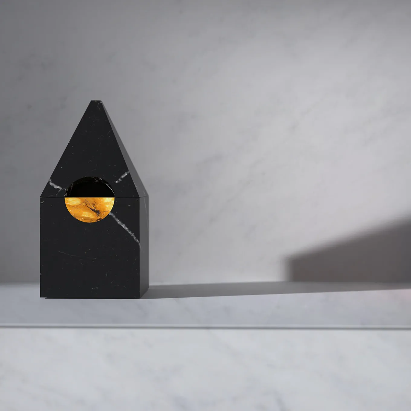 Portagioie Nostalgia in marmo nero