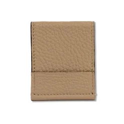 Porta-Numeri Piccolo in pelle Beige Tamarone