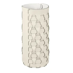 Portaombrelli Dubai in panna cotta e pelle bianca