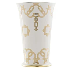 Portaombrelli Tarsia bianco e oro