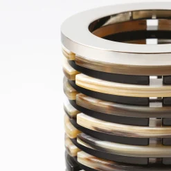 Portapenne rotondo in corno #3