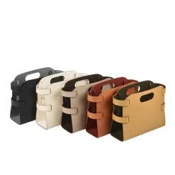 Portariviste in pelle Cappuccino e Cioccolato