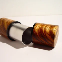 Portaspezie in legno di zebrano ed ebano