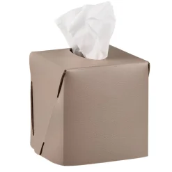 Portatovaglioli Cappuccino in pelle liscia di Ekaterina Borovkova