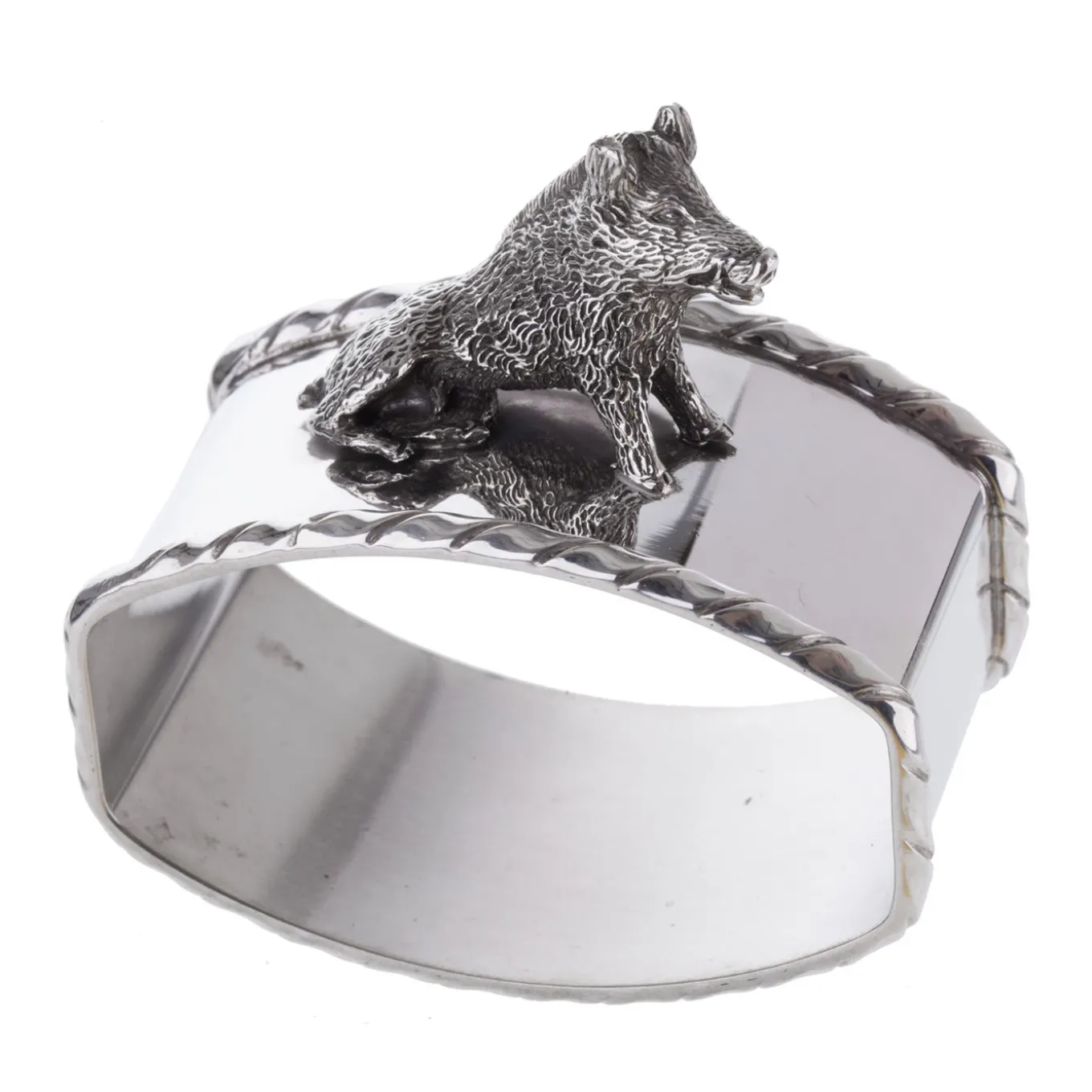 Portatovaglioli in argento sterling Porcellino