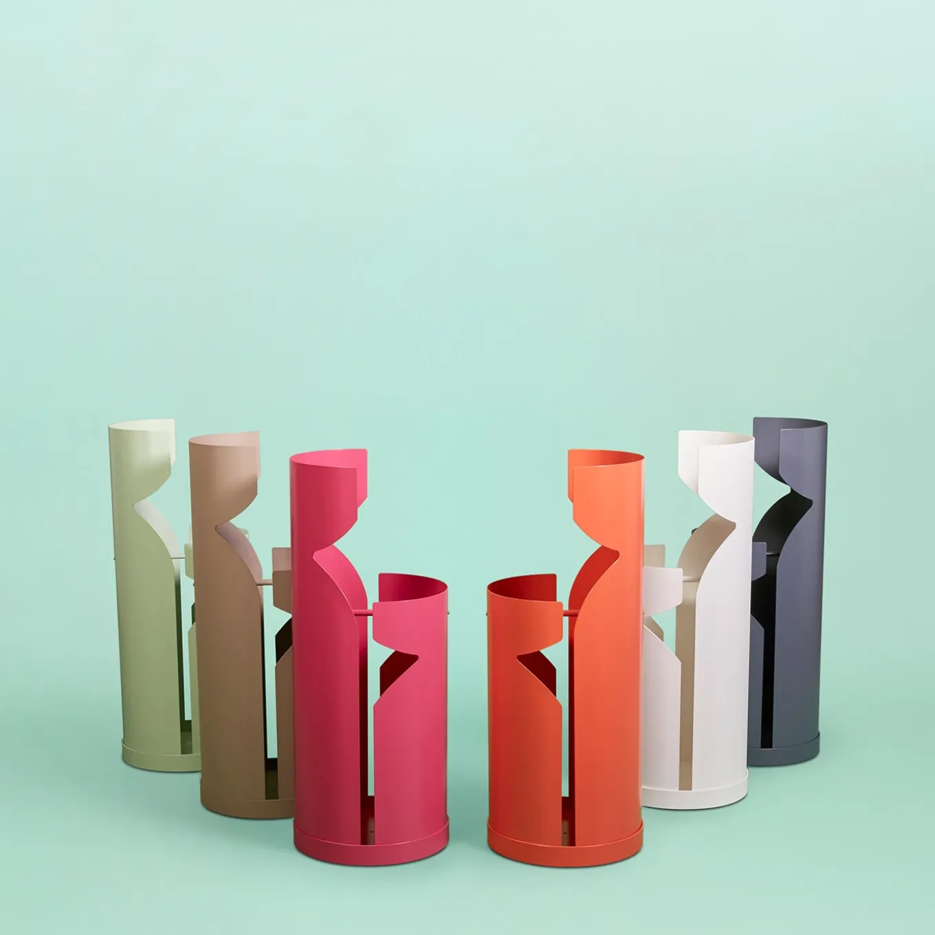 Portombrelli Hug in Metallo Bianco di MM Company