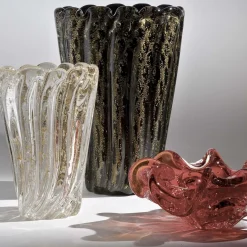 Posacenere Aura rosso e oro