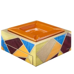 Posacenere in legno multicolore Tellux Sibilla