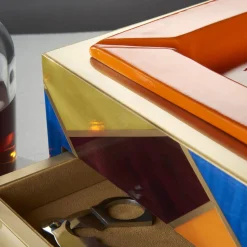 Posacenere in legno multicolore Tellux Sibilla