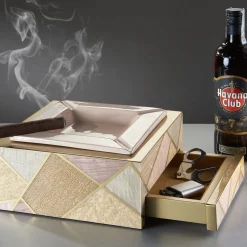 Posacenere in legno Tellux Riviera Pink