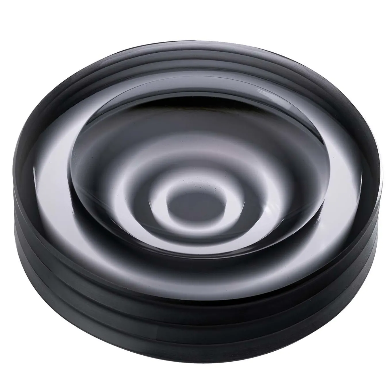 Posacenere Iride Plissé Grigio Acciaio di Federico Peri