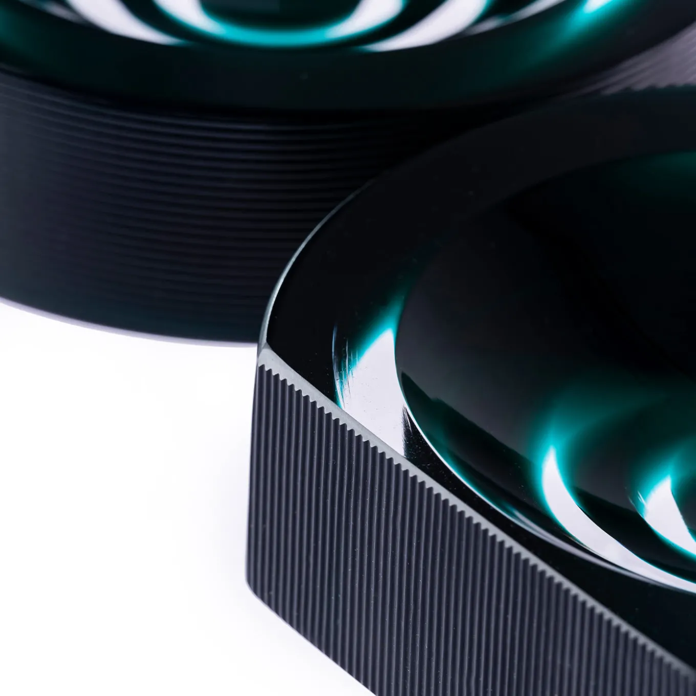 Posacenere Iride Stripe Verde Smeraldo di Federico Peri