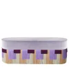 Pouf a righe geometriche Lilac Couture